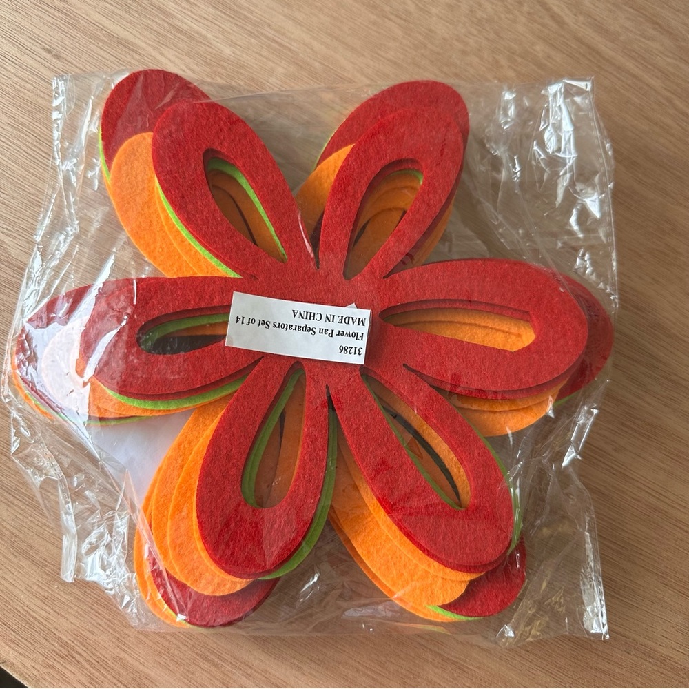 Floral Felt Colorful Cheerful Pan Separators